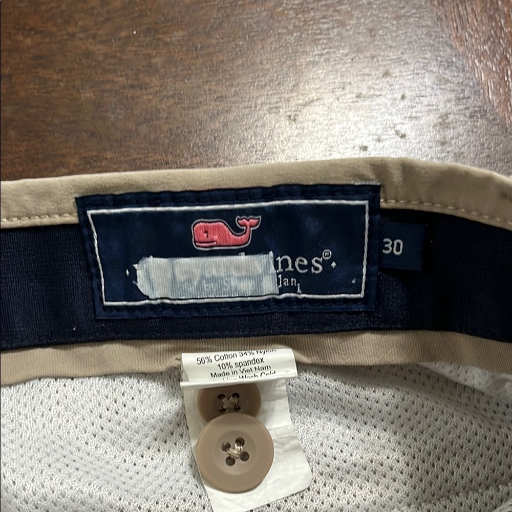 Vineyard Vines Tan Flat Front Shorts - Picture 4 of 10